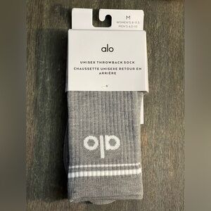 Alo socks med new in box grey , black 2 white